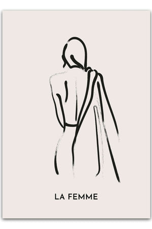 Galerie La Femme plakaten bringer et feminint og moderne udtryk ind i din indretning.