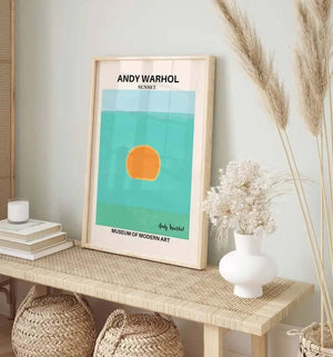 Inspireret af bevægelsens geometriske former og levende farver,