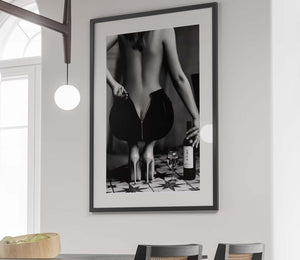 Champagne Glam – Fashion Plakat med luksuriøst design i moderne stil. Perfekt til modeelskere og billedvægge.
