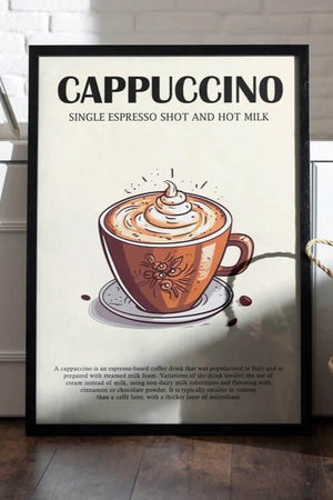 Cappuccino Opskrift Plakat | Din Guide til Perfekt Cappuccino