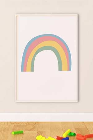 Regnbue Børneplakat
