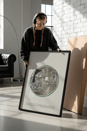 Picasso At Pace Columbus kunstplakat med abstrakt cirkelmotiv