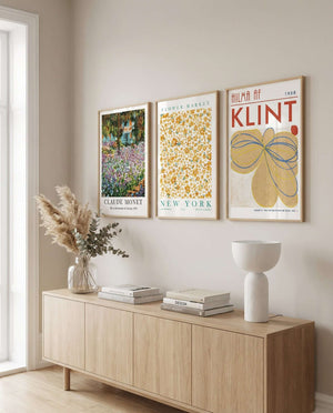 Bring et stykke kunsthistorie ind i dit hjem med The Artist's Garden – Claude Monet Plakat