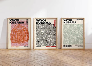 Kusama Osaka Plakat | Farverig Kunstplakat med Japansk Præg