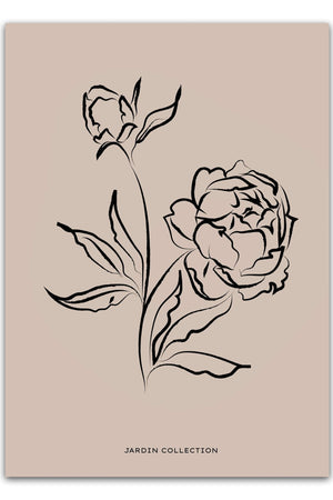Galerie Jardin Flower Plakat
