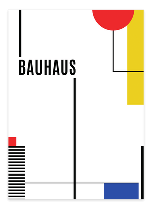Geometri 2. Bauhaus Plakat