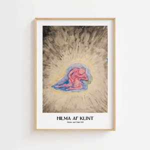 Mother and Child plakat – Hilma af Klint abstrakt kunstplakat med mor og barn motiv
