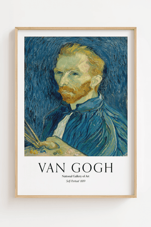 Self-Portrait plakat 1889 – Van Gogh selvportræt kunstplakat