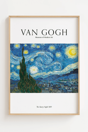Starry Night plakat 1889 – Van Gogh stjernenat kunstplakat