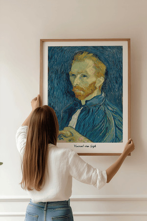 Self-Portrait plakat 1889 – Vincent van Gogh selvportræt kunstplakat