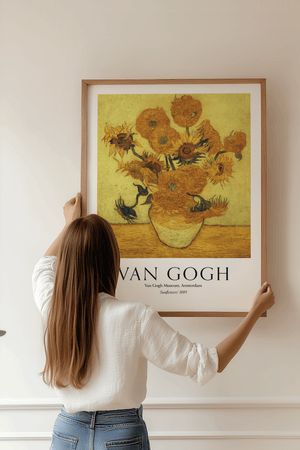 Sunflowers plakat 1889 – Van Gogh solsikker kunstplakat