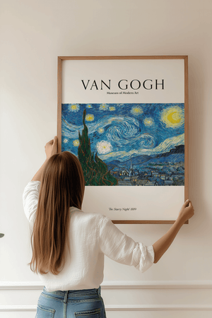 Starry Night plakat 1889 – Van Gogh stjernenat kunstplakat