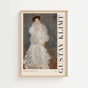 Hermine Gallia plakat – Gustav Klimt portræt kunstplakat