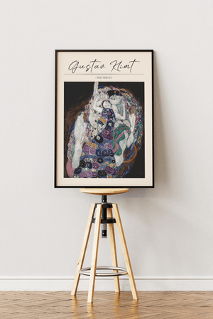 The Virgin plakat – Gustav Klimt kunstplakat med farverigt symbolsk motiv