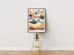 Seijaku Waves – Japansk Bølge Plakat
