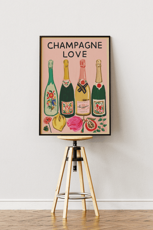 Champagne Love Plakat