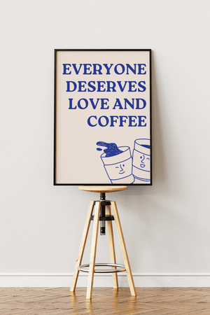 Love & Coffee Plakat