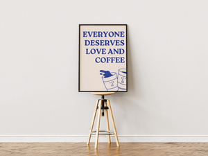 Love & Coffee Plakat