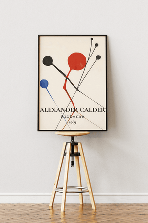 Abstrakt kunstplakat inspireret af Alexander Calder – moderne vægdekoration