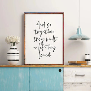 And so together they built a life they loved Ellens Shop