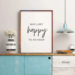 Why Limit Happy to an hour Ellens Shop