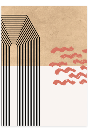 Abstract Mid Plakat | Moderne & Minimalistisk Kunst