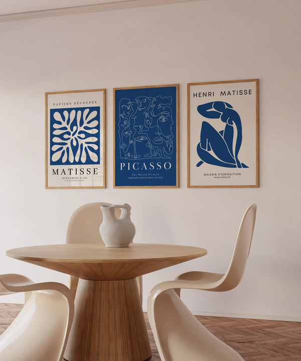 Blå Plakater til hjemmet - Køb her