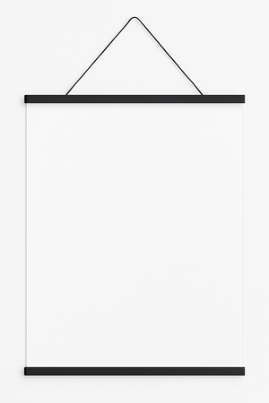Sort plakatliste – Moderne plakatophæng i træ | Fra 149,-