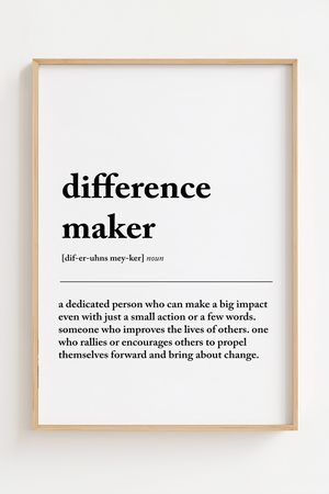 Difference Maker Plakat