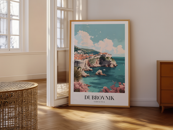 Dubrovnik Kroatien – Byplakat