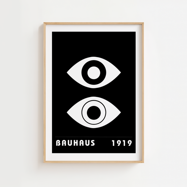 Bauhaus 1919 White Eye Plakat
