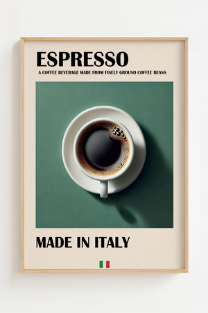 Espresso Made in Italy Plakat