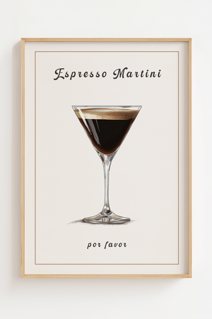 Espresso Martini Por Favor Plakat