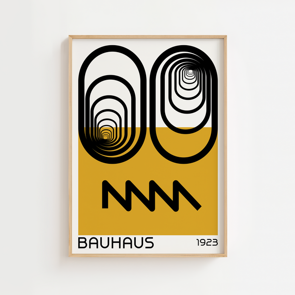 Yellow Eyes Bauhaus Plakat