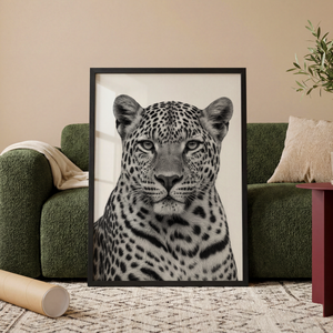 Leopardenporträt Poster