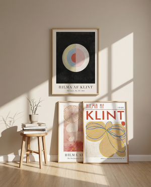 Hilma af Klint plakat med abstrakt kunst – farverig vægdekoration