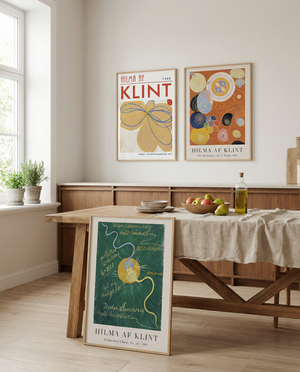 Hilma af Klint kunstplakat med geometriske former – unik plakat til stuen