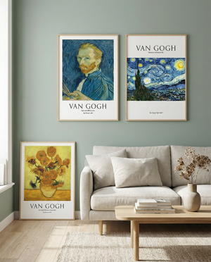 Van Gogh plakat med Stjernenat – farverig kunstplakat til stuen