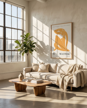 Billige Matisse Plakat | "Papiers Découpés Orange" Poster 