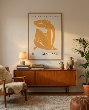 Billige Matisse Plakat | "Papiers Découpés Orange" Poster 