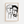 Sort-hvid illustrationsplakat med to abstrakte ansigter tegnet med ekspressive penselstrøg og organiske linjer.