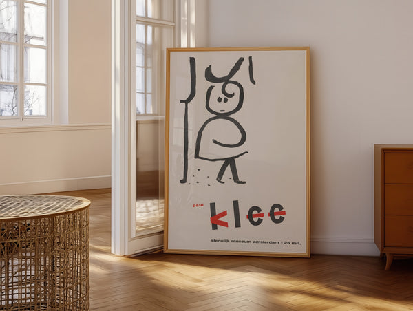 Demon – Paul Klee plakat med abstrakt kunstmotiv fra 1920’erne – modernistisk kunstplakat i tidløs stil.