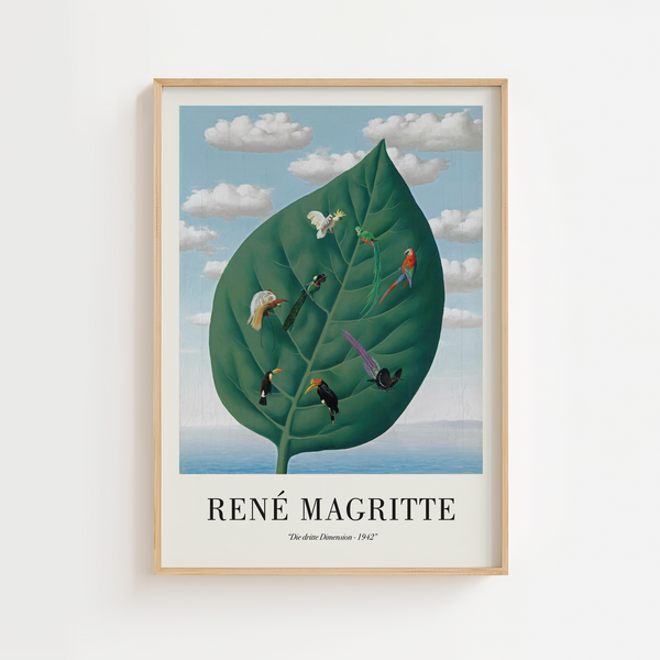Fuglene i Bladet – René Magritte Plakat