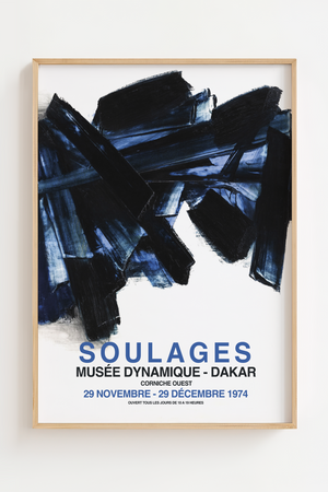 Soulages Midnight Plakat