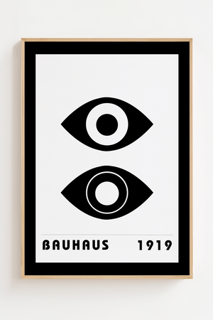 Bauhaus 1919 Black Eye Plakat