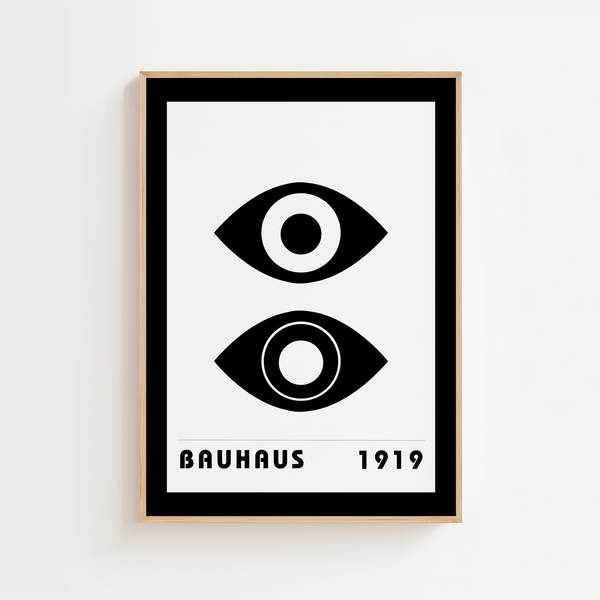Bauhaus 1919 Black Eye Plakat