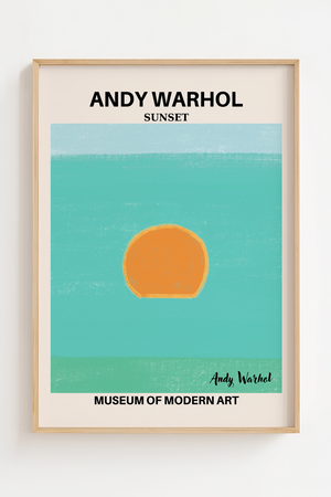 Yellow Sunset - Andy Warhol Plakat