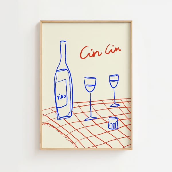 Vino Cin Cin Plakat