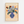 Forårsblomster i vase plakat med grafiske blomster i blå og orange nuancer
