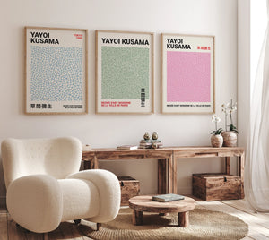 Japansk Yayoi Kusama Plakat